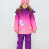 Комплект зимний для девочки UKI kids Балет фиолетовый-коралл