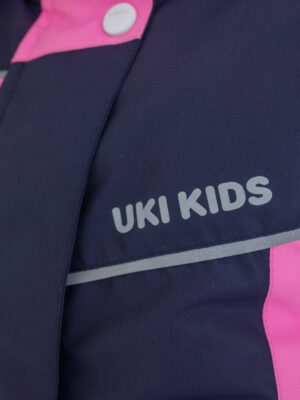 Комплект зимний для девочки UKI kids Сюзанна синий-розовый 5