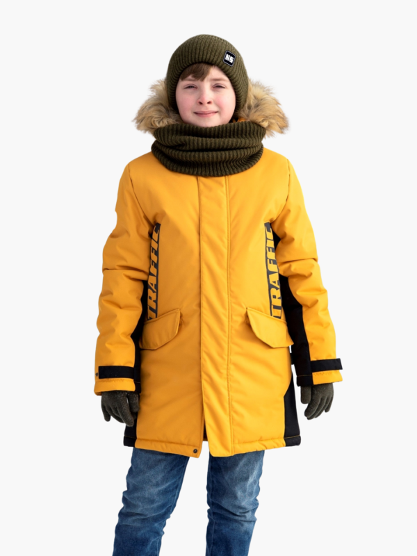 Куртка для мальчика Nikastyle 4з3321 горчичный
