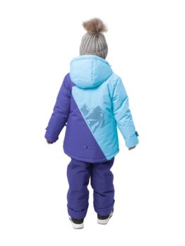 Комплект зимний для девочки UKI kids Элси голубой-фиолетовый (2)