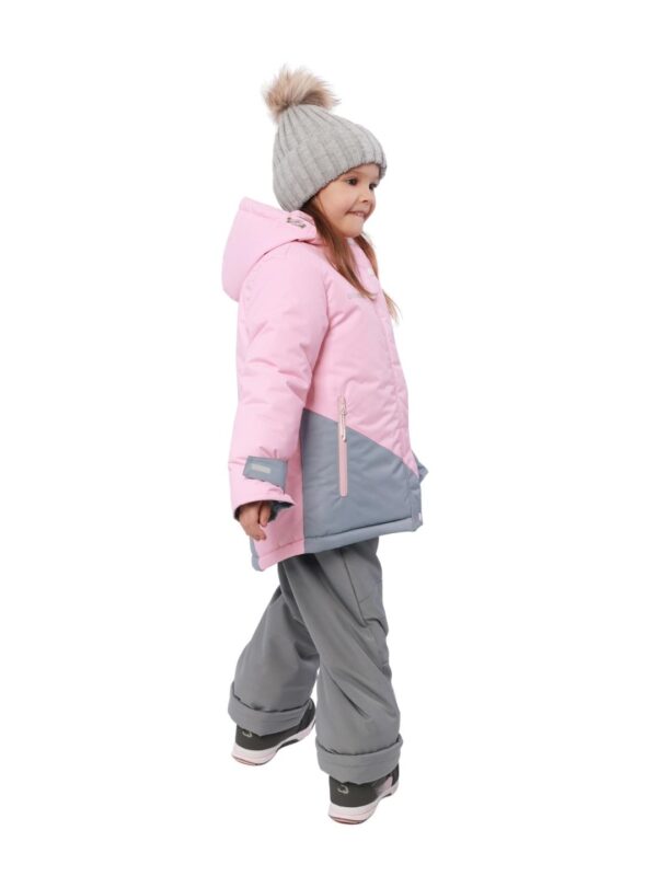 Комплект зимний для девочки UKI kids Элси розовый-серый (3)