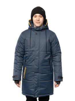 Пальто зимнее для мальчика Potomok by UKI kids Минимал темно-синий (1)