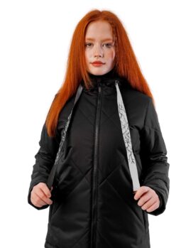 Куртка демисезонная для девочки Potomok by UKI kids МИЯ черный (10)