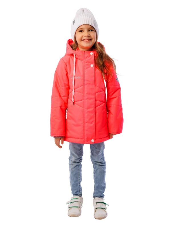 Куртка демисезонная для девочки UKI kids ХЭЙЗИ розовый (1)
