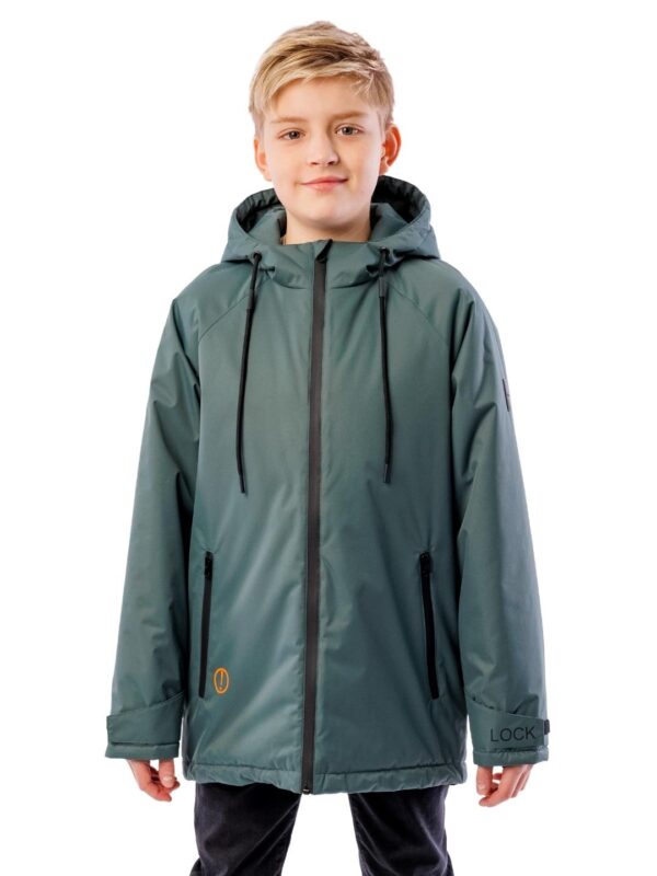 Куртка демисезонная для мальчика Potomok by UKI kids Лок темно-зеленый (13)