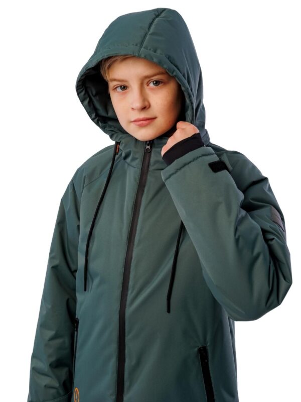 Куртка демисезонная для мальчика Potomok by UKI kids Лок темно-зеленый (6)