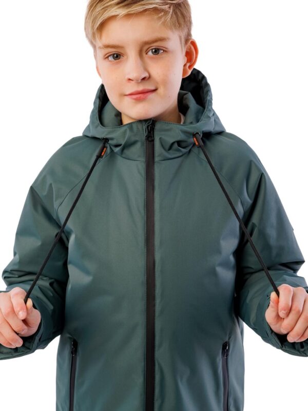 Куртка демисезонная для мальчика Potomok by UKI kids Лок темно-зеленый (8)