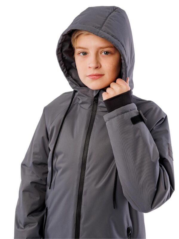 Куртка демисезонная для мальчика Potomok by UKI kids Лок темно-серый (7)