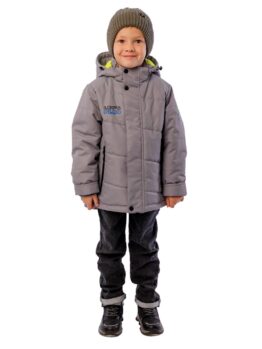 Куртка демисезонная для мальчика UKI kids МЭЙЗ серый (1)