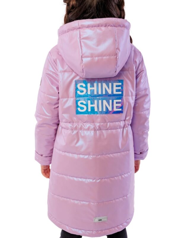 Пальто демисезонное для девочки UKI kids ШАЙ розовый (6)